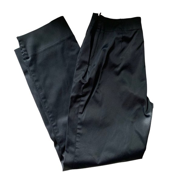 🇫🇷 PROMOD satin-like black pants size EUR 38 - Picture 1 of 12